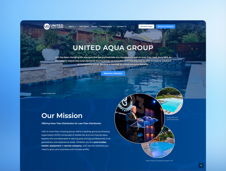 United Aqua Group B2B storefront built on BigCommerce