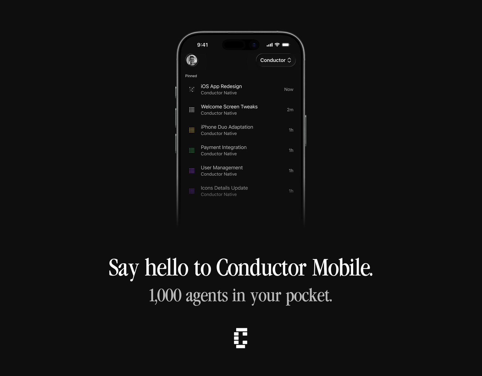 Conductor Mobile for iOS, released with Conductor 0.90.0