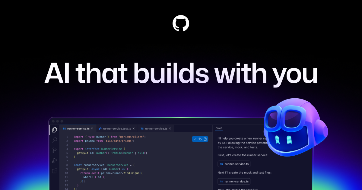 GitHub Copilot AI pair programmer banner
