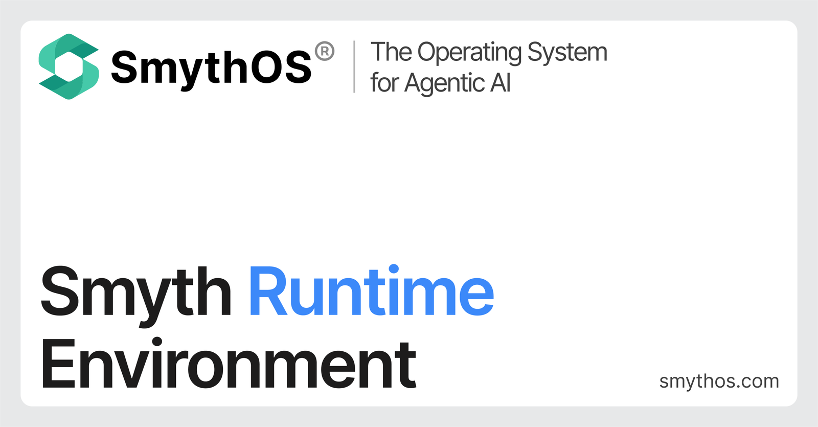 SmythOS Runtime Environment banner from the GitHub repository that inkforall.com now redirects to