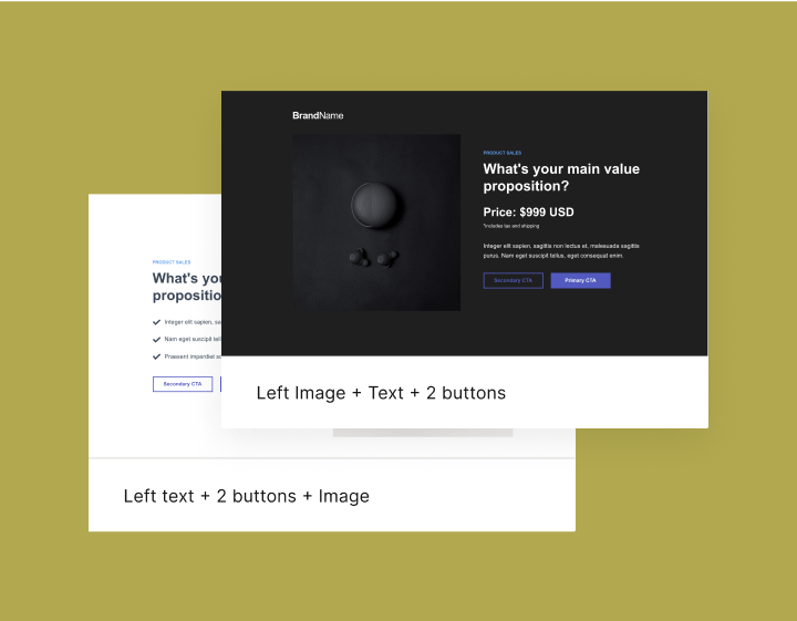 Instapage reusable page-layout blocks used to scale campaign pages