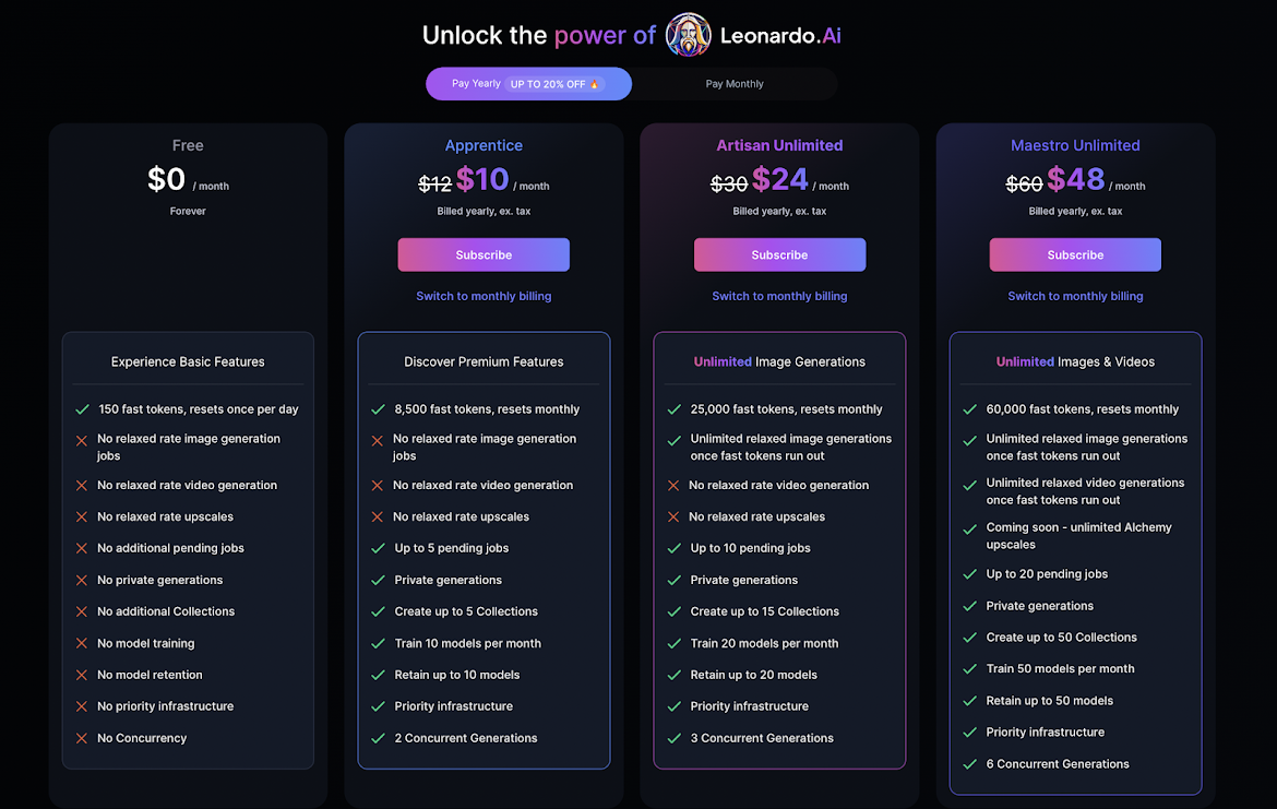 Leonardo AI image guidance and elements controls