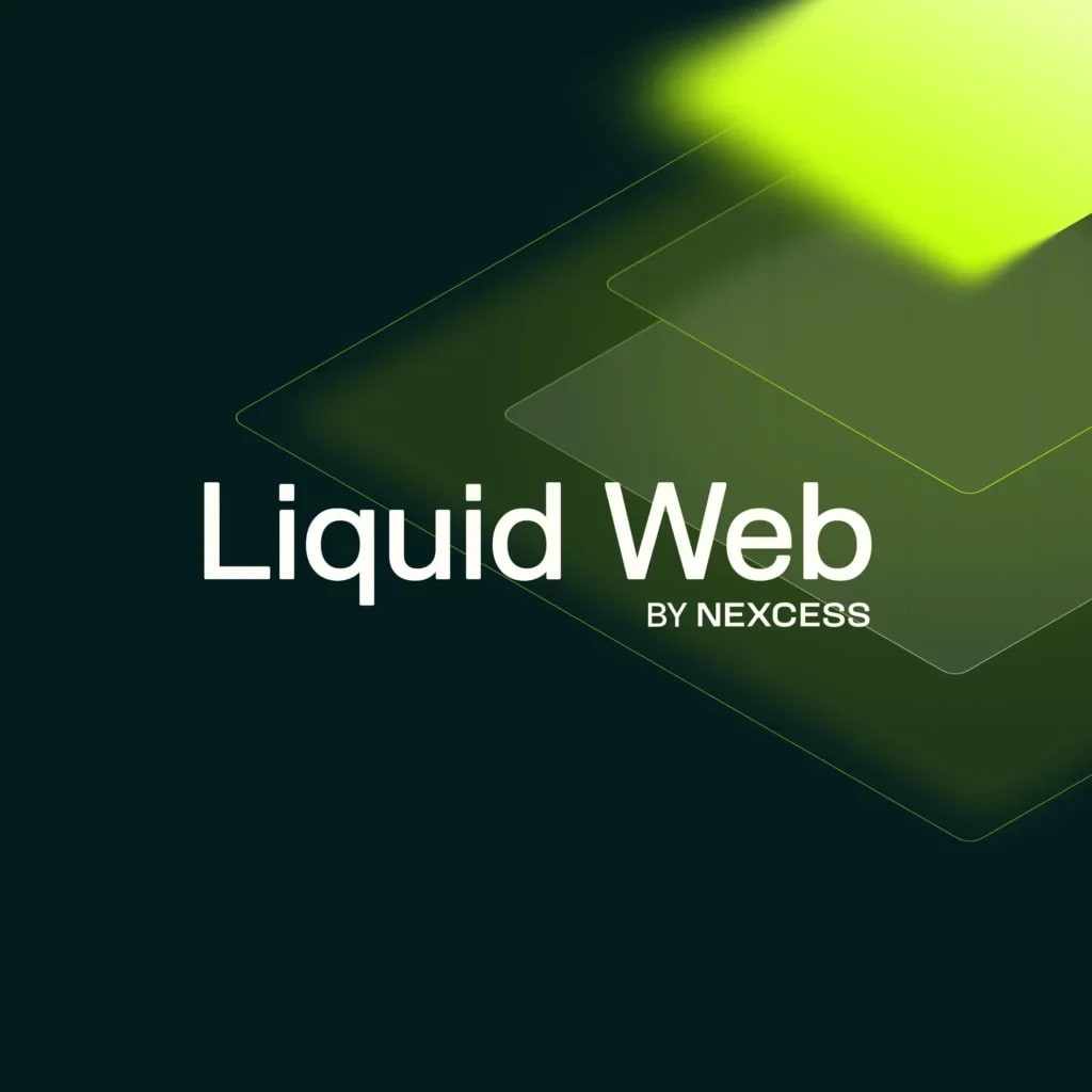 Liquid Web by Nexcess wordmark, the brand since April 2026