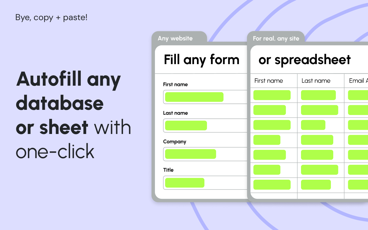 Magical Chrome extension autofilling a form and spreadsheet in one click