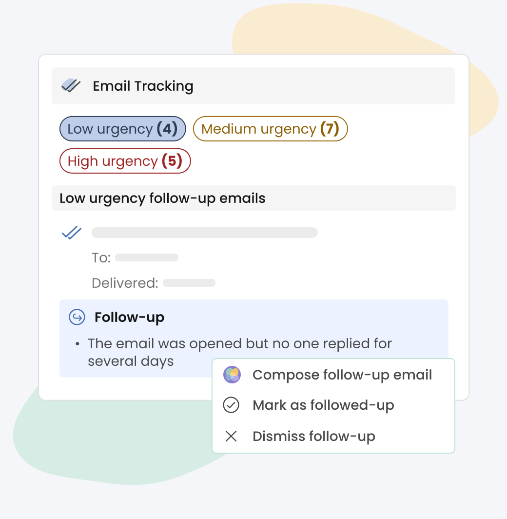 Mailbutler follow-up reminder illustration for emails that got no reply
