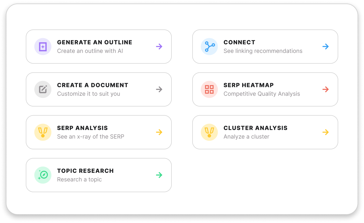 Table comparing MarketMuse Optimize, Research and Strategy tier limits for tracked topics and content briefs