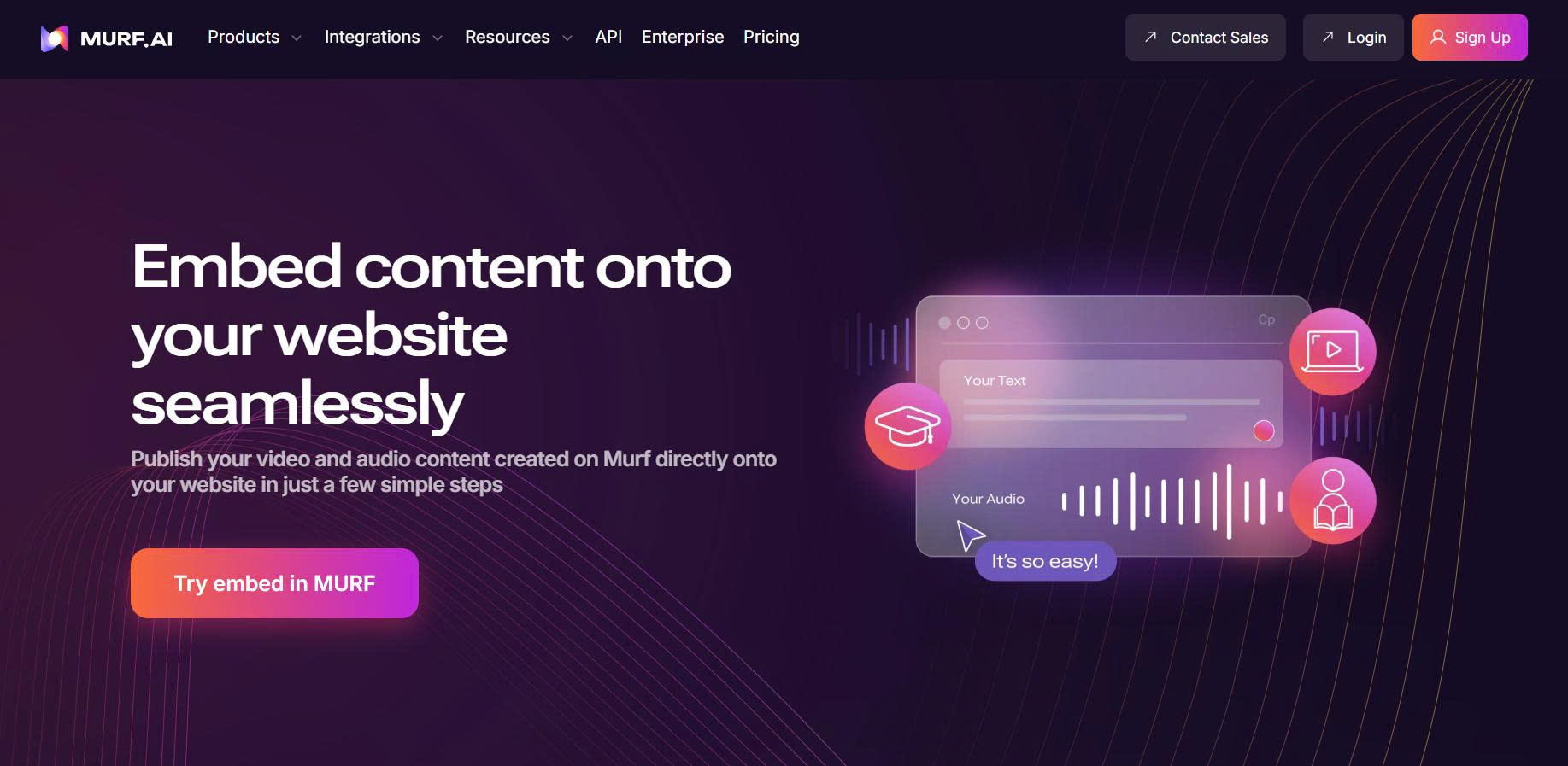 Murf HTML embed