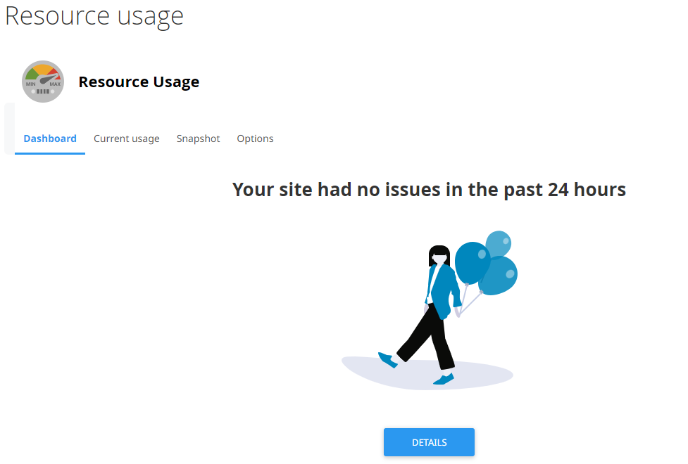 cPanel Resource Usage dashboard on Namecheap shared hosting showing CPU, memory and entry-process limits