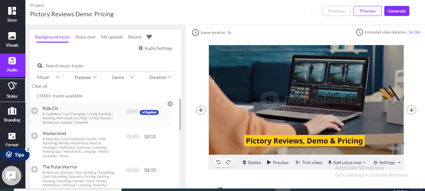 Pictory pricing and plans