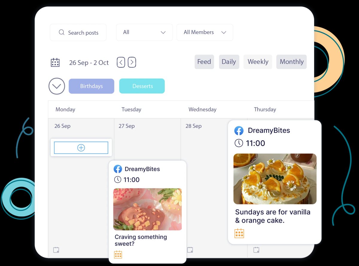 Publer's post composer and scheduling dashboard