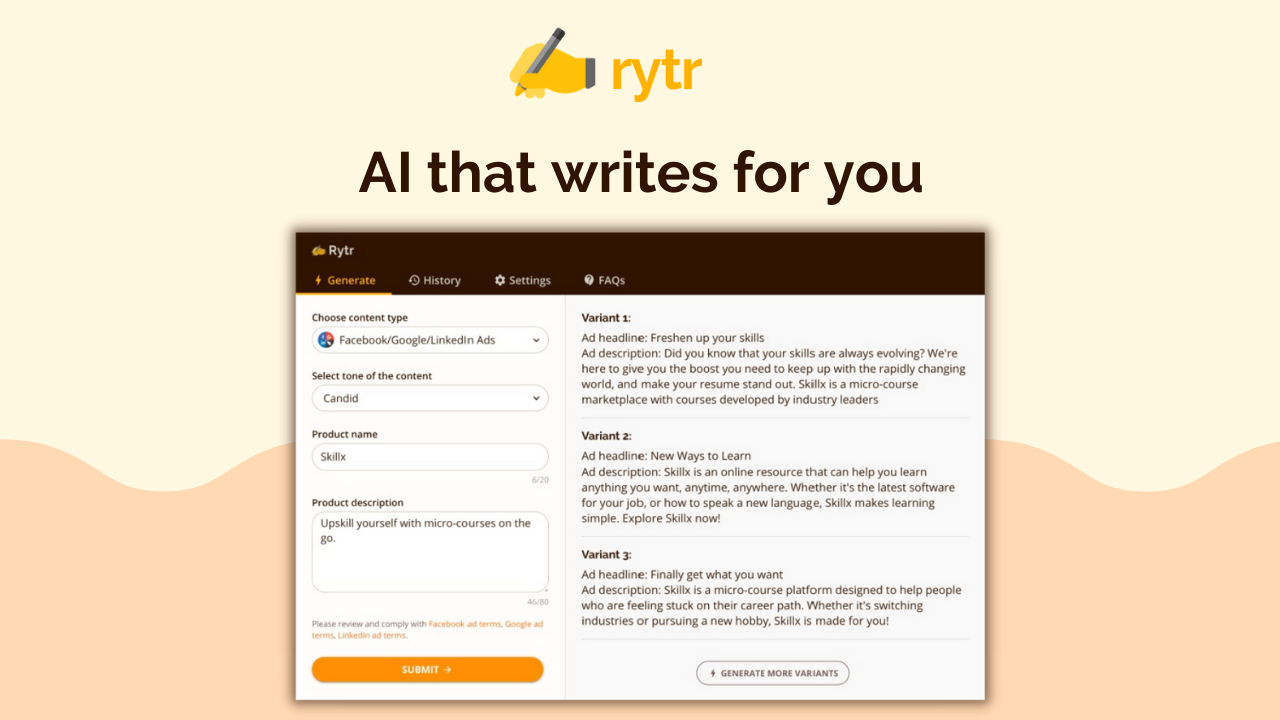 Rytr - AI Writing Assistant for Boosting Your Content Creation