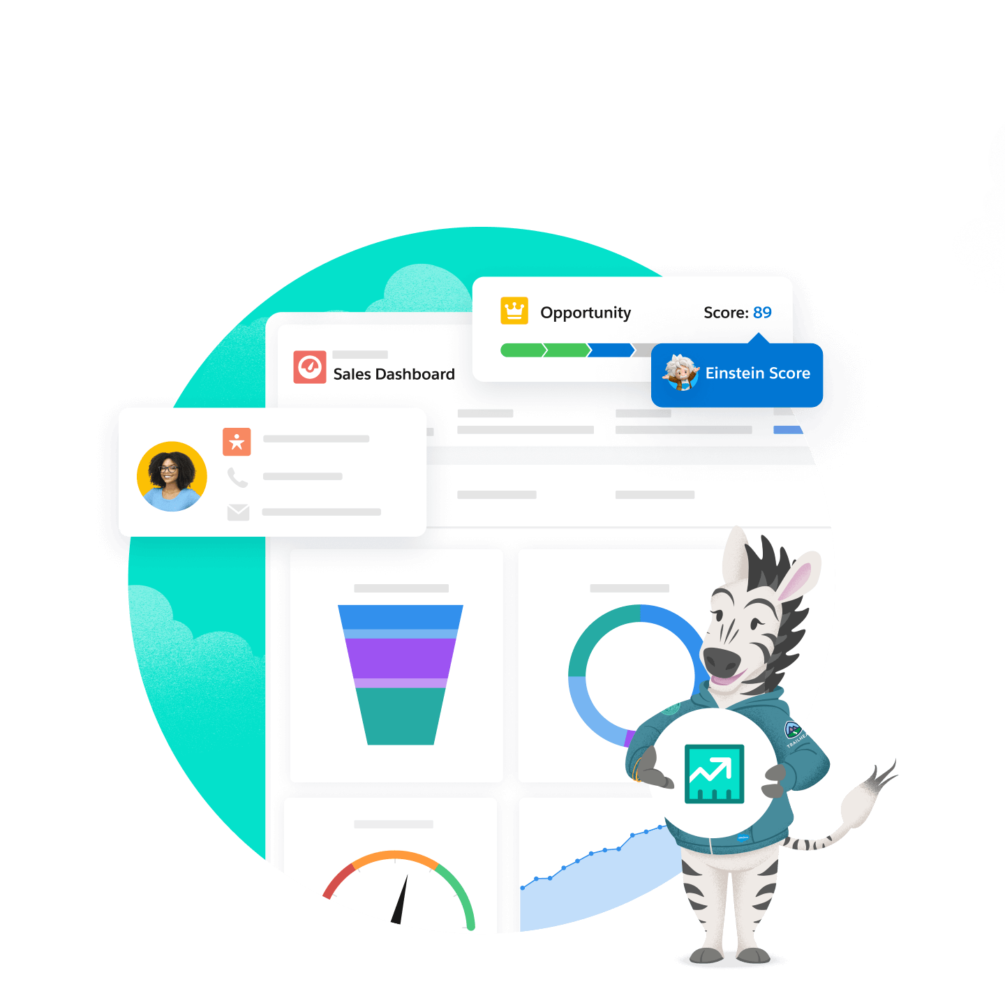 Salesforce Sales Cloud dashboard and reports