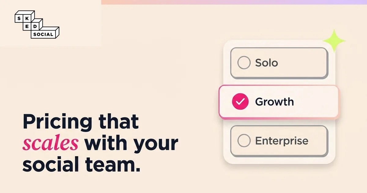 Sked Social pricing page preview