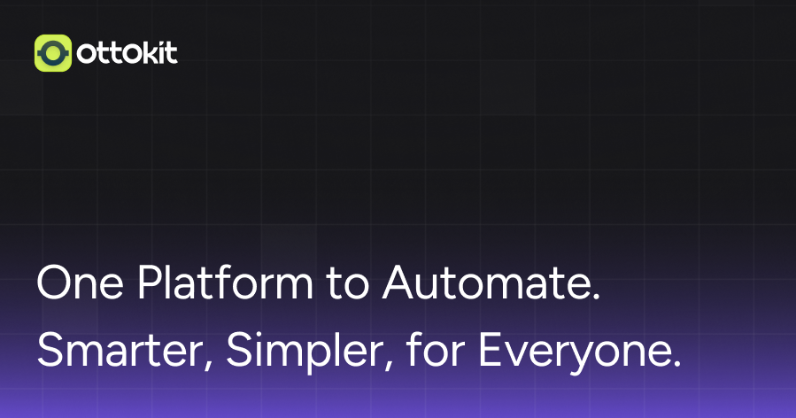 OttoKit banner with the tagline One Platform to Automate, the name that replaced SureTriggers