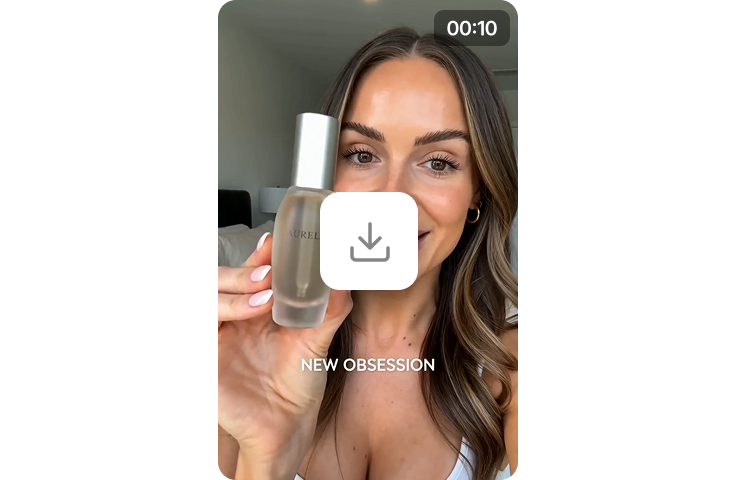 A rendered Tagshop AI video with an AI avatar, captions and product B-roll