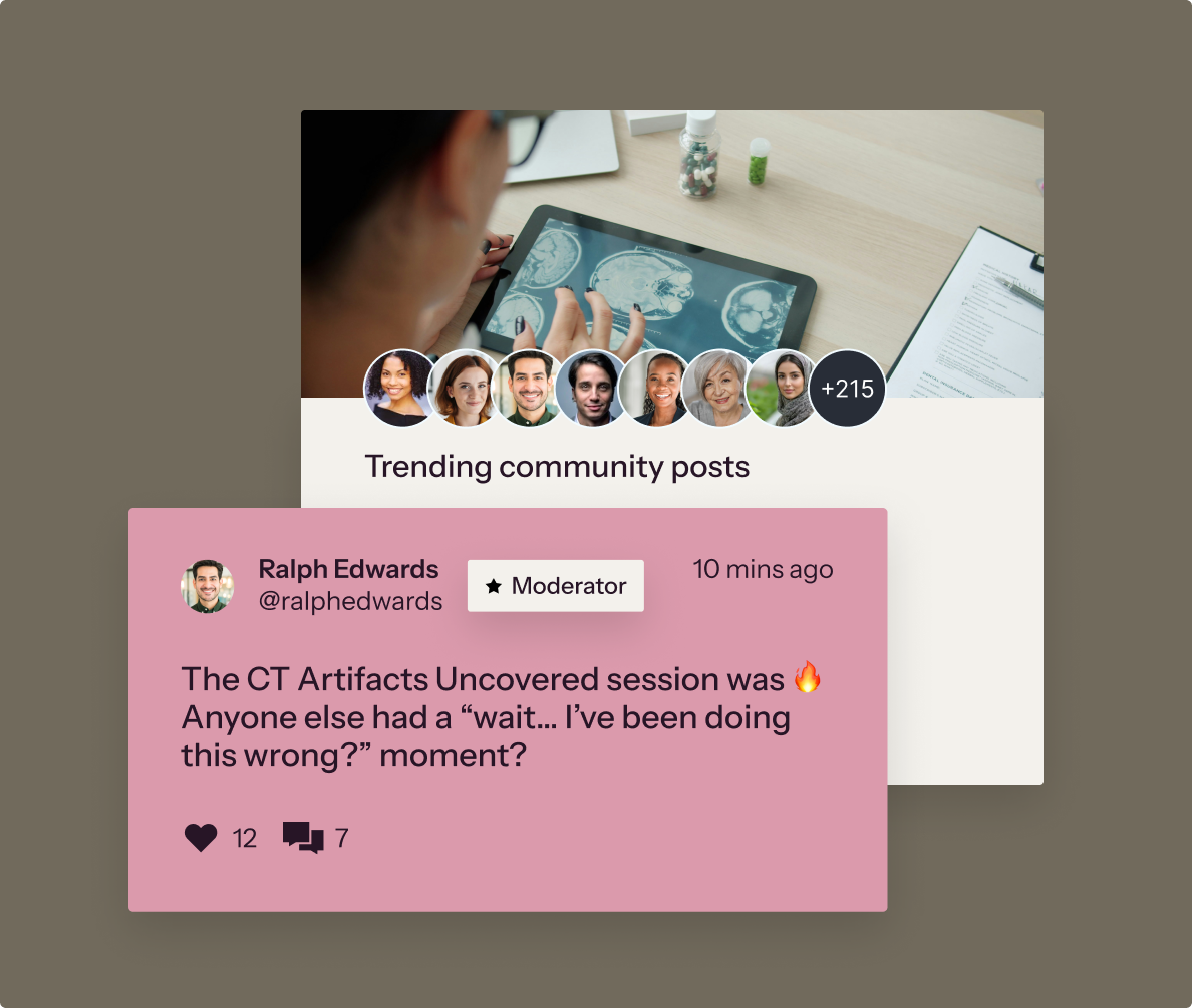 Thinkific Communities interface with discussion spaces and member posts