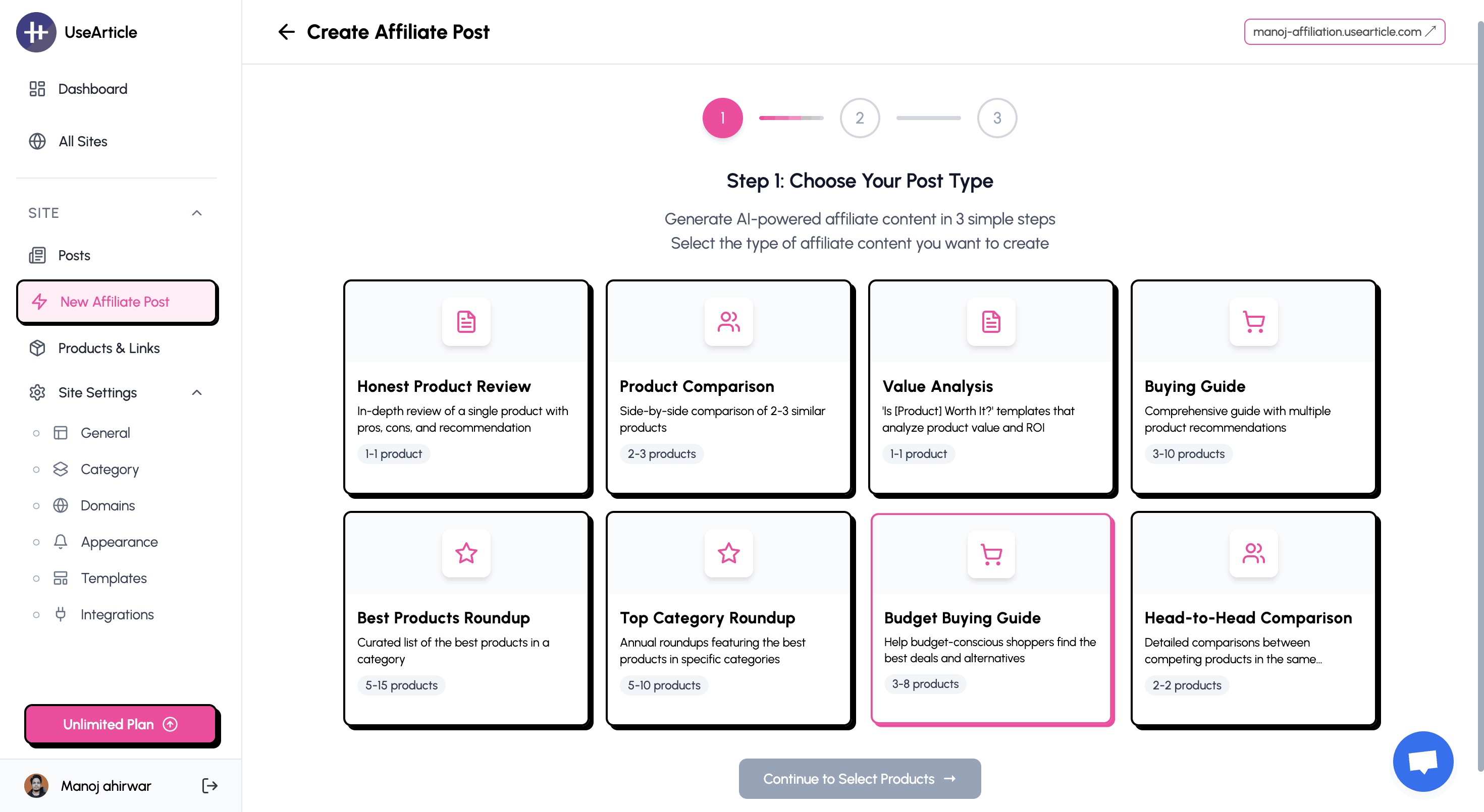 UseArticle Review: An AI Writer That Builds the Whole Affiliate Site