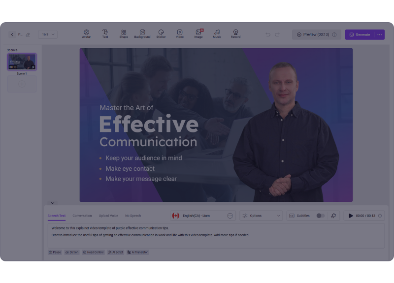 Vidnoz AI video translation feature