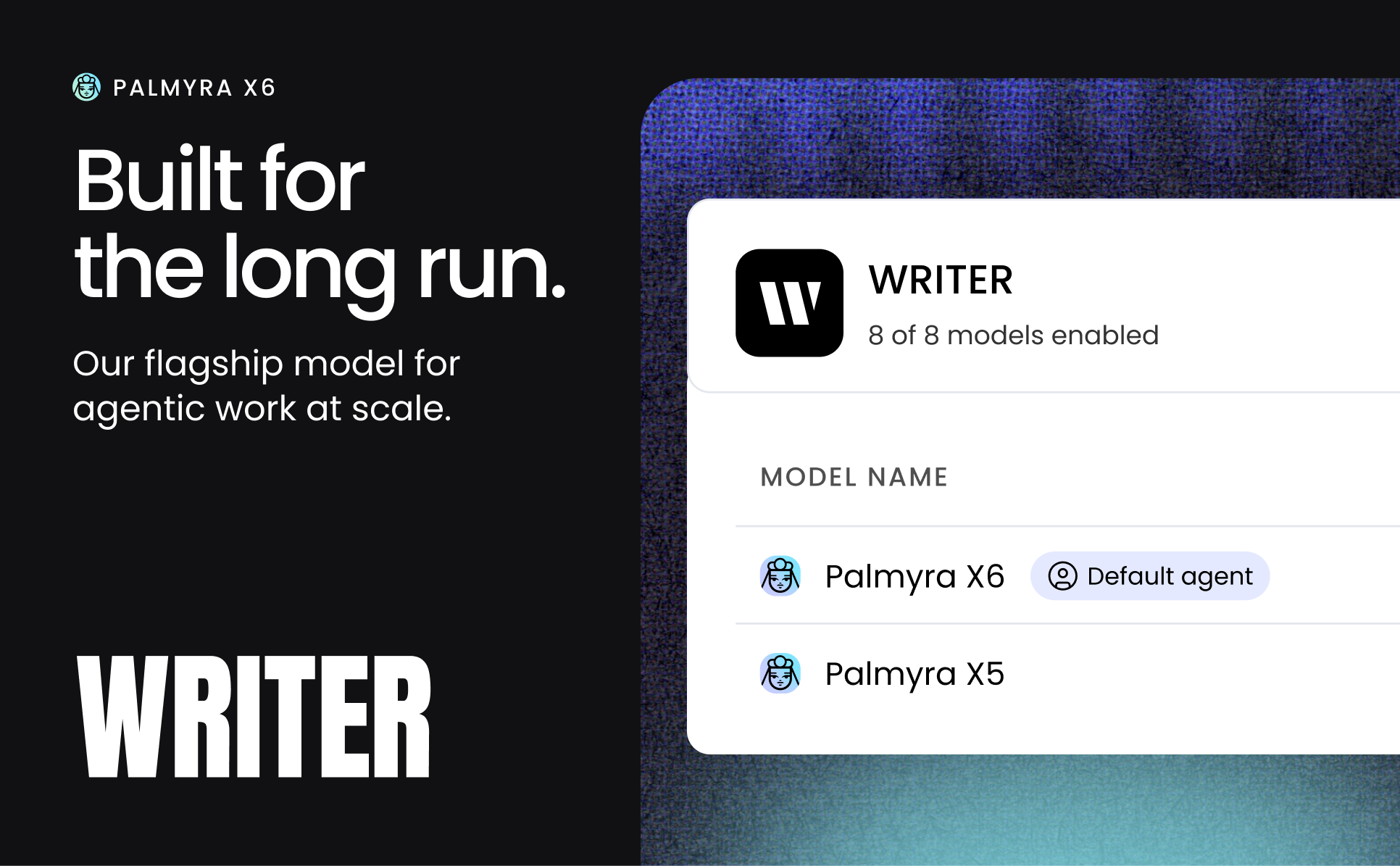 Palmyra X6 announcement card from WRITER