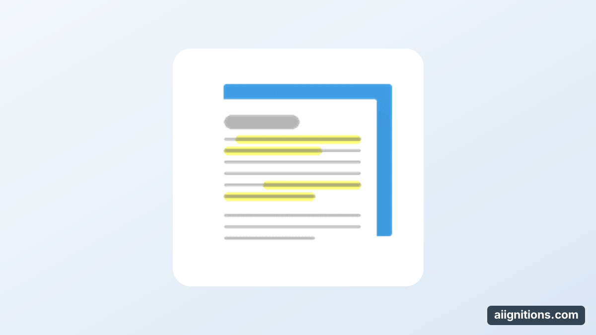 ZeroGPT sentence highlighting icon: a page of text with suspected AI sentences marked in yellow