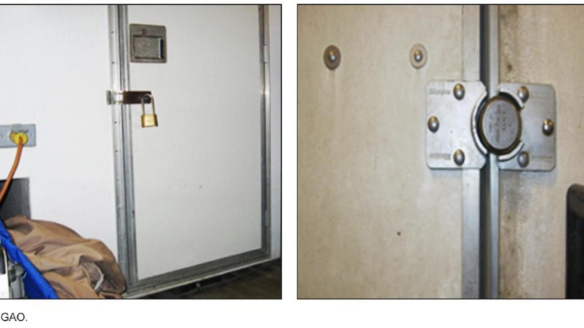 A high-security padlock, representing the guardrails the labs say should contain a model during testing